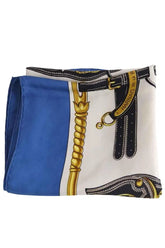 Carré Hermès Bleu en Soie - Seconde Main