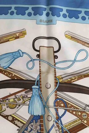 Carré Hermès Bleu en Soie