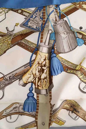 Carré Hermès Bleu en Soie
