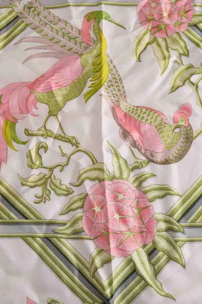 Carré Hermès Caraibes  Rose en Soie