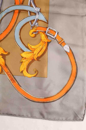 Carré Hermès Gris en Soie