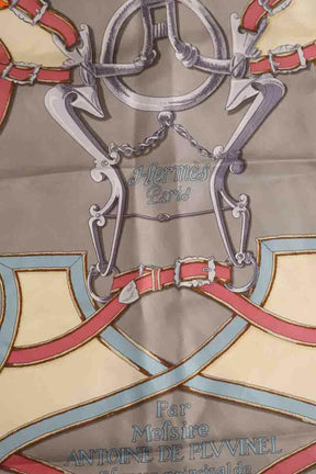 Carré Hermès Gris en Soie