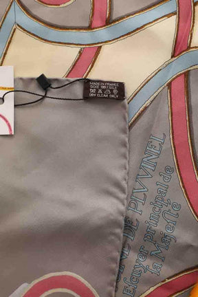 Carré Hermès Gris en Soie