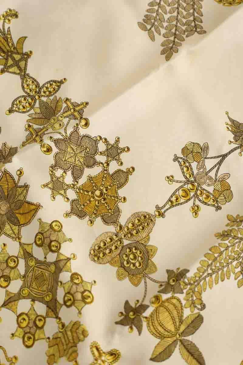 Carré Hermès Jaune en Soie