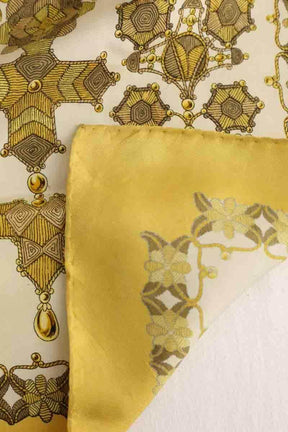 Carré Hermès Jaune en Soie