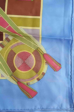 Carré Hermès L'Art Indien Des Plaines Multicolore en Soie