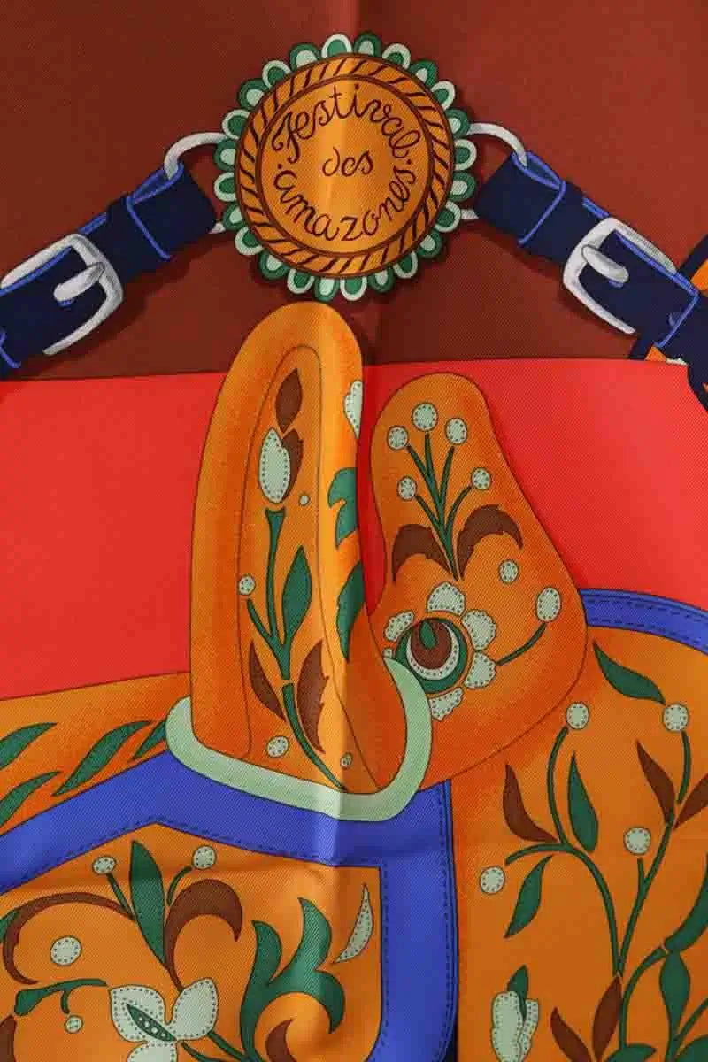 Carré Hermès Multicolore en Soie