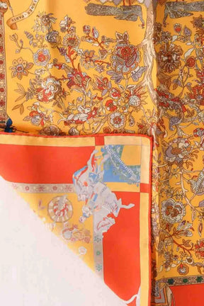 Carré Hermès Orange en Soie