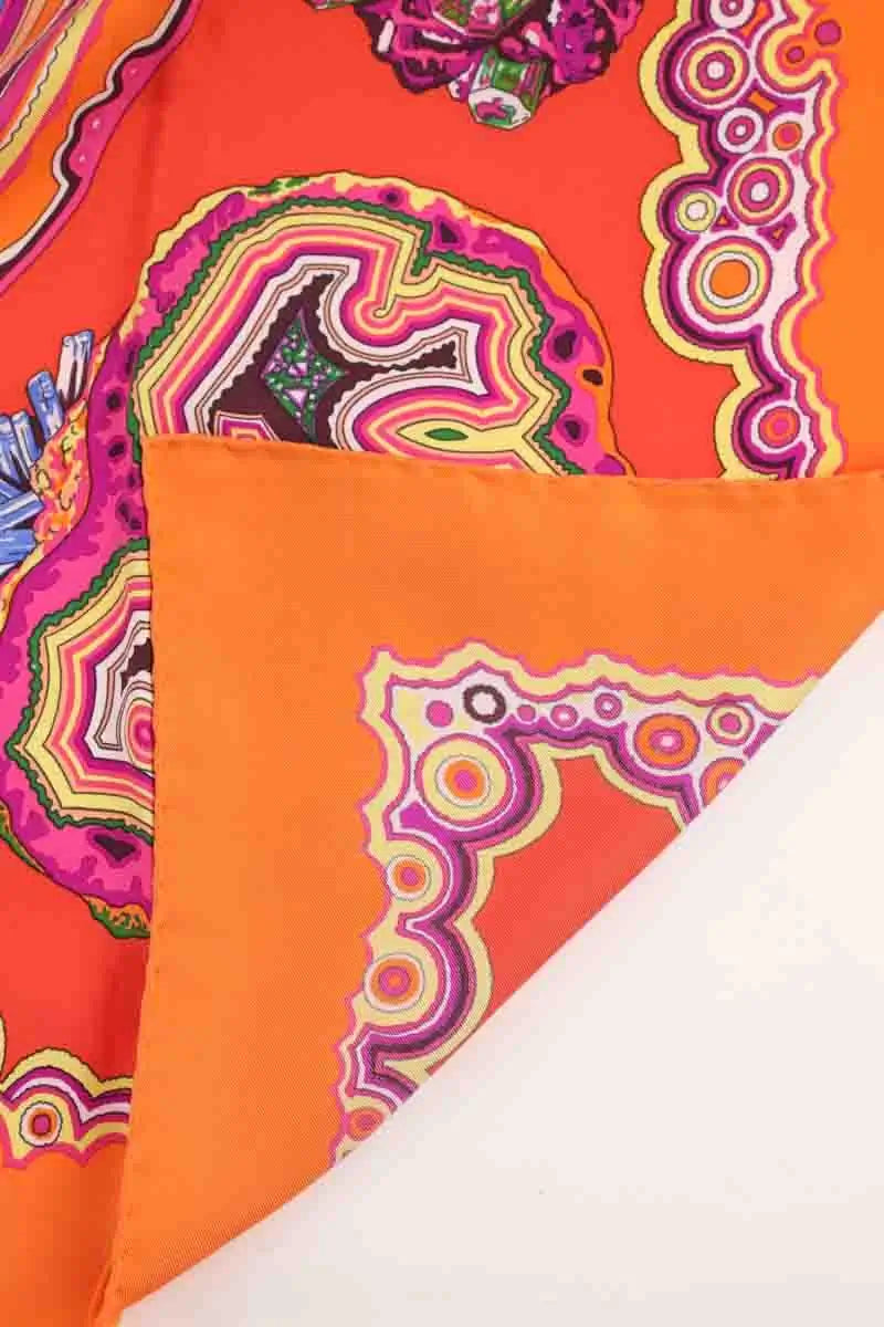 Carré Hermès Orange en Soie