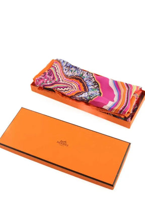 Carré Hermès Orange en Soie