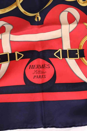 Carré Hermès Rouge en Soie