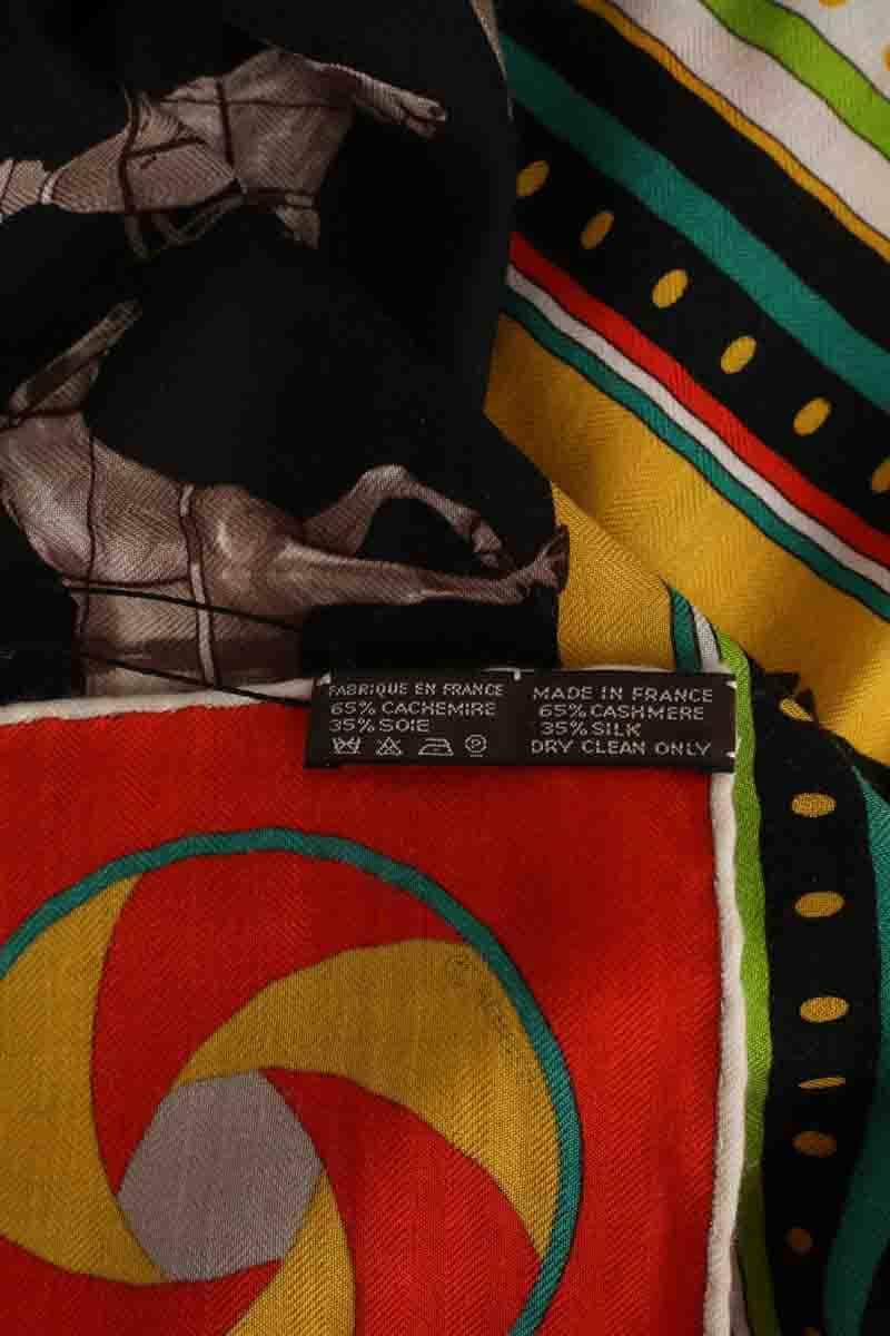 Carré Hermès Séquences Multicolore en Cachemire
