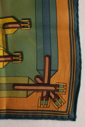 Carré Hermès Vert en Soie