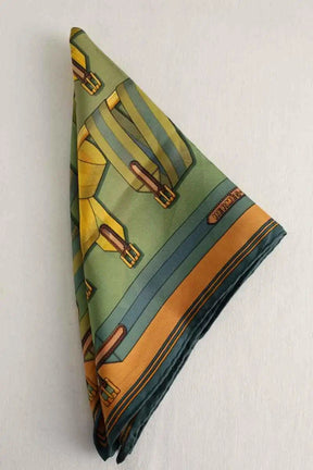 Carré Hermès Vert en Soie