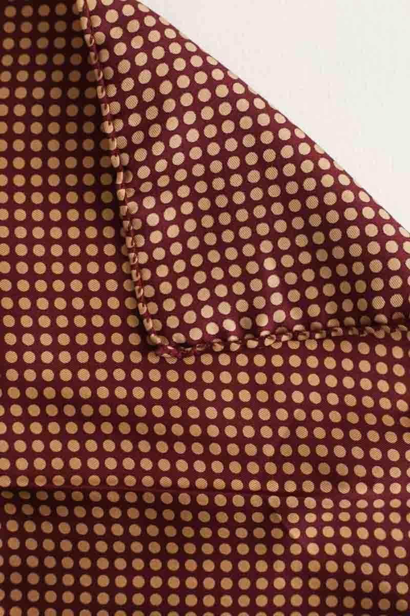 Carré Hugo Boss Bordeaux en Soie
