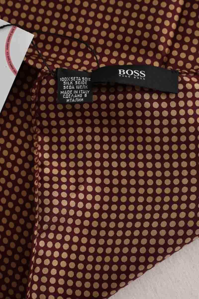 Carré Hugo Boss Bordeaux en Soie