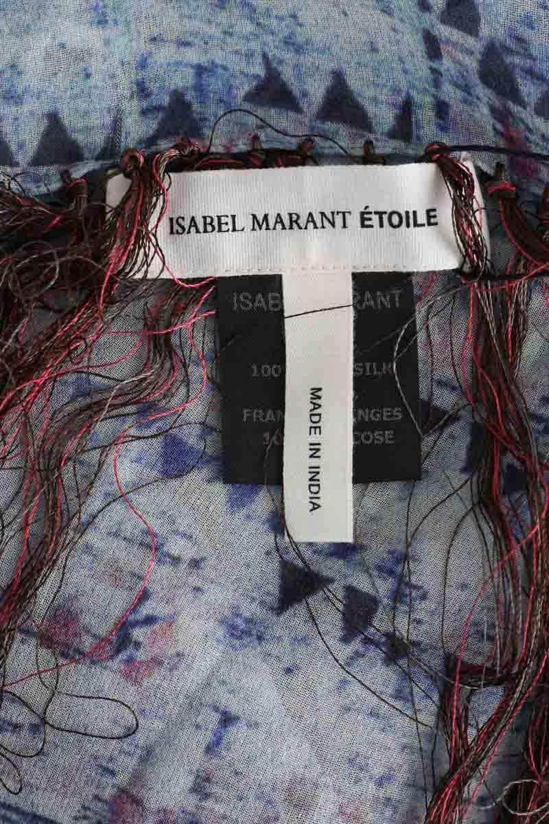 Carré Isabel Marant Étoile Bleu en Soie