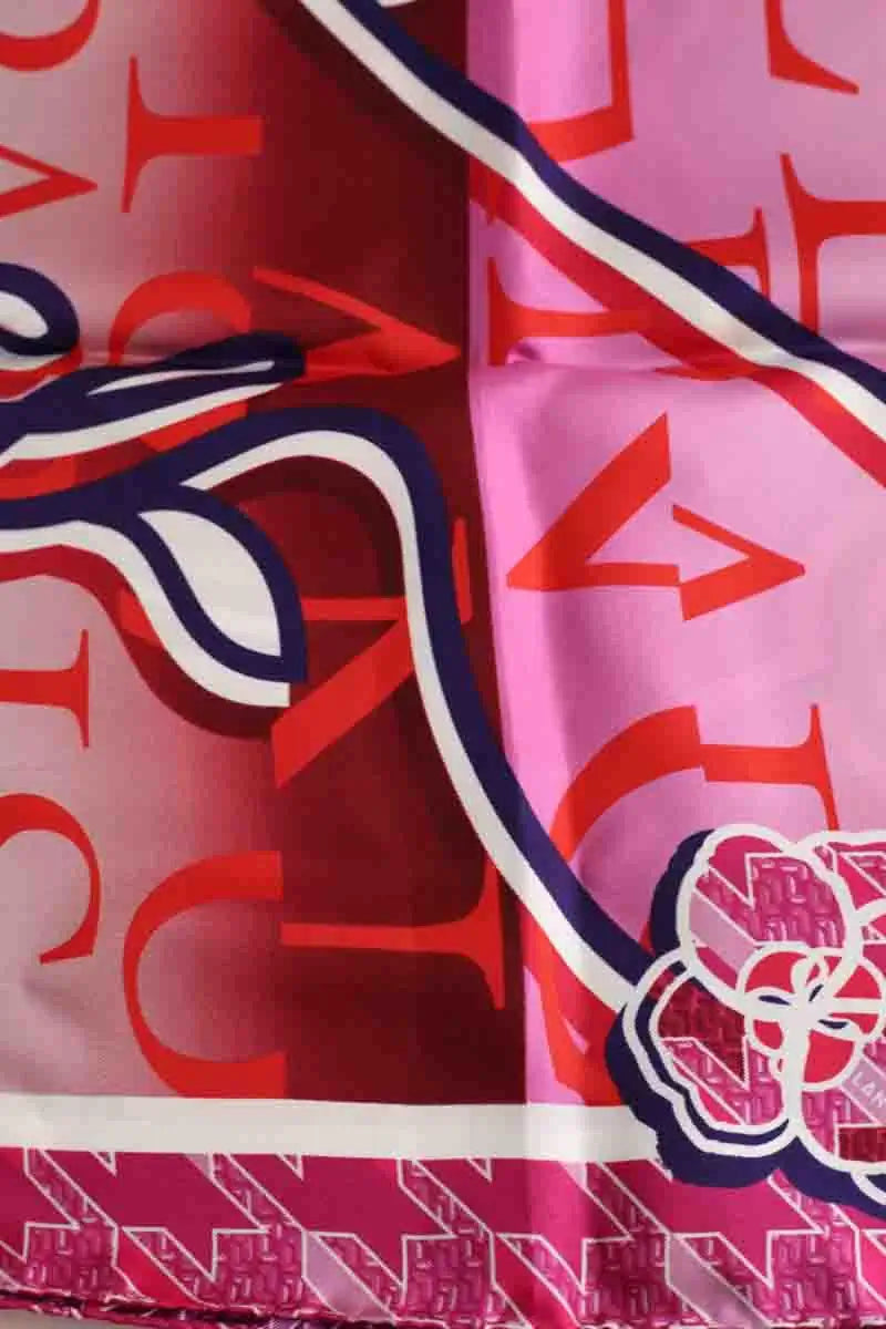 Carré Lancel Rose en Soie