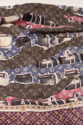 Carré Louis Vuitton Marron en Soie