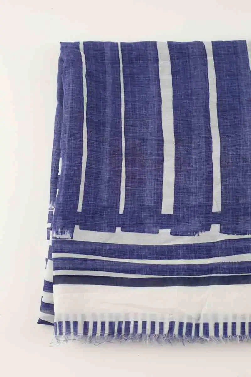 Carré Max Mara Bleu en Coton