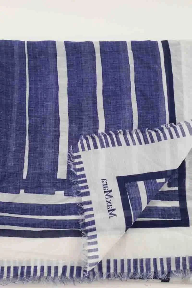 Carré Max Mara Bleu en Coton