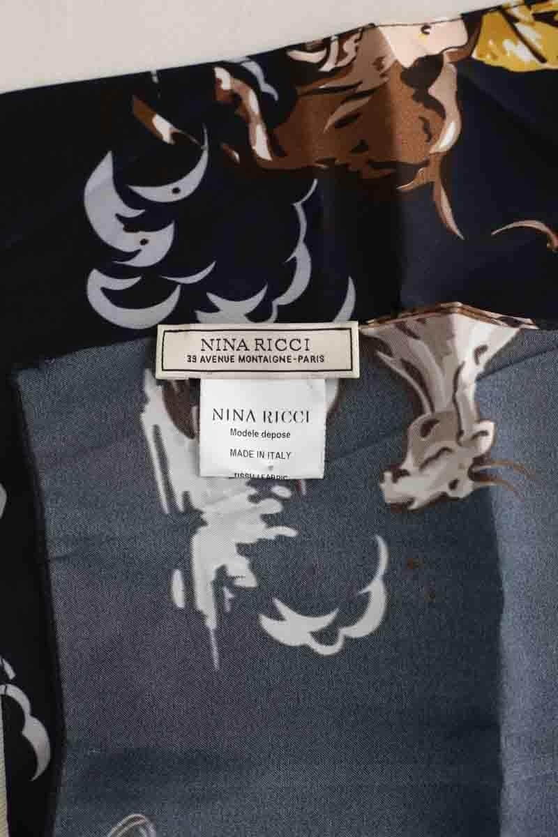 Carré Nina Ricci Marine en Soie