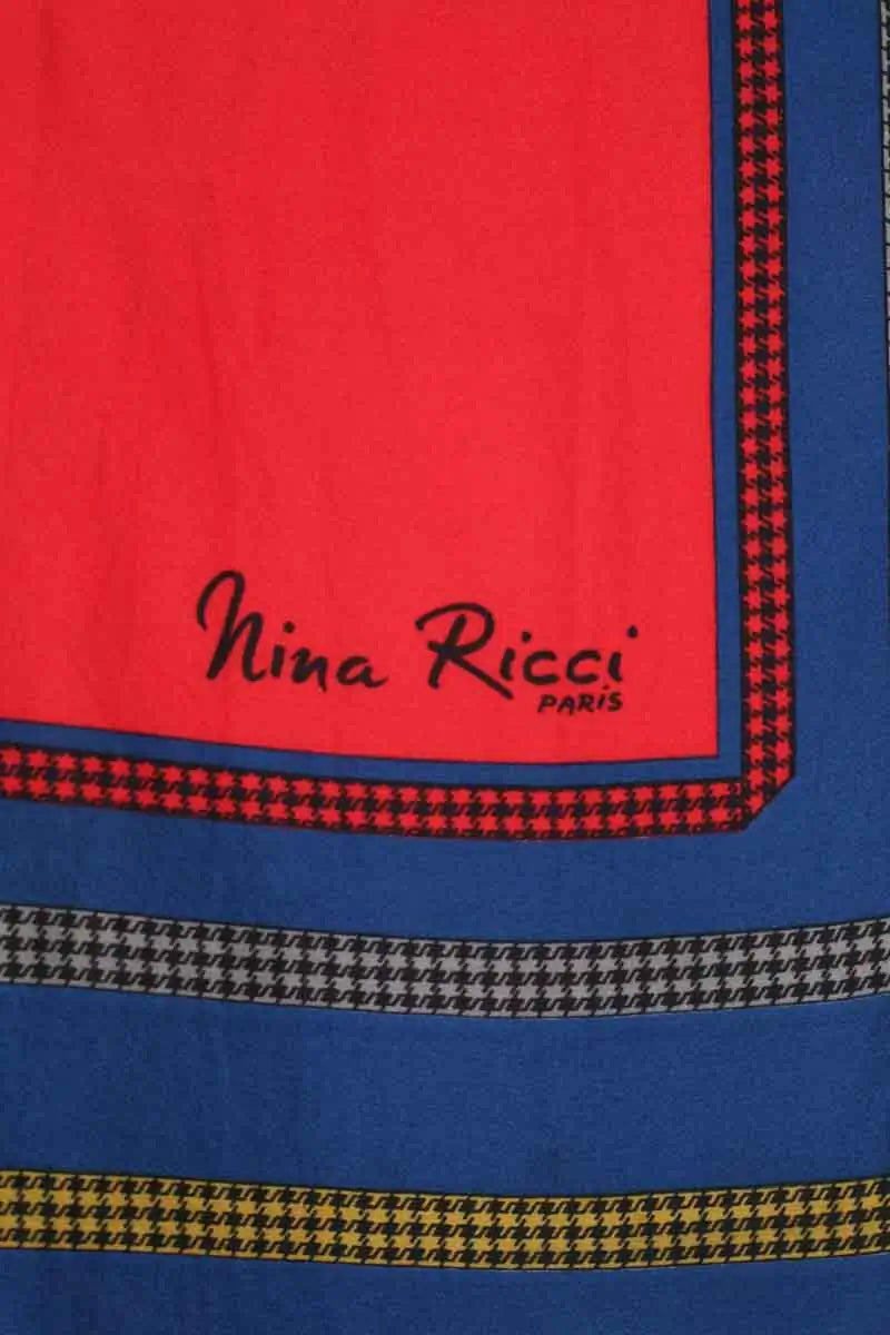 Carré Nina Ricci Marine en Soie