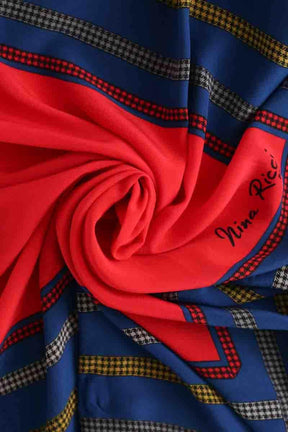 Carré Nina Ricci Marine en Soie