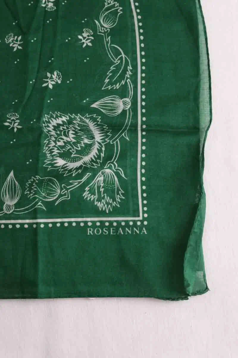 Carré Roseanna Vert en Coton