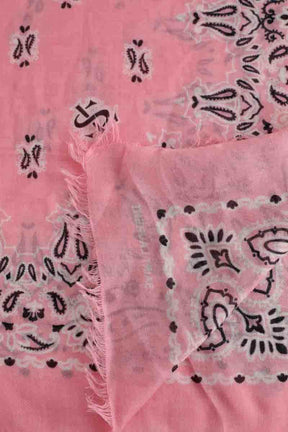 Carré Saint Laurent Bandana paisley Rose en Synthétique