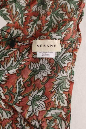 Carré Sézane Marron en Coton