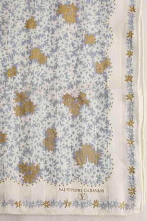 Carré Valentino Blanc en Coton