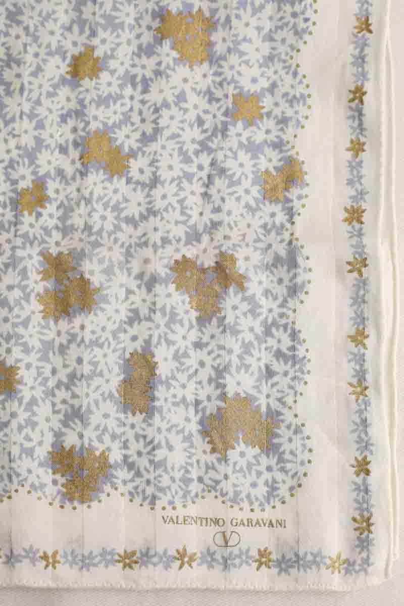 Carré Valentino Blanc en Coton