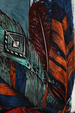 Carré Wild Bleu en Viscose