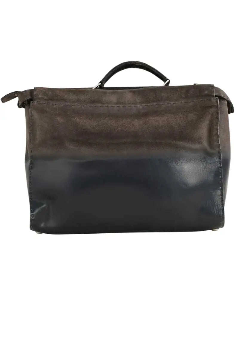 Cartable Fendi Peekaboo Marron en Cuir - Seconde Main