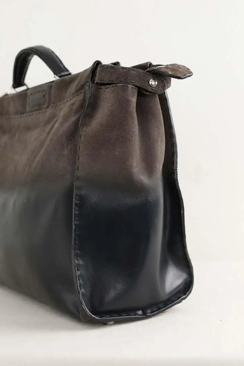 Cartable Fendi Peekaboo Marron en Cuir