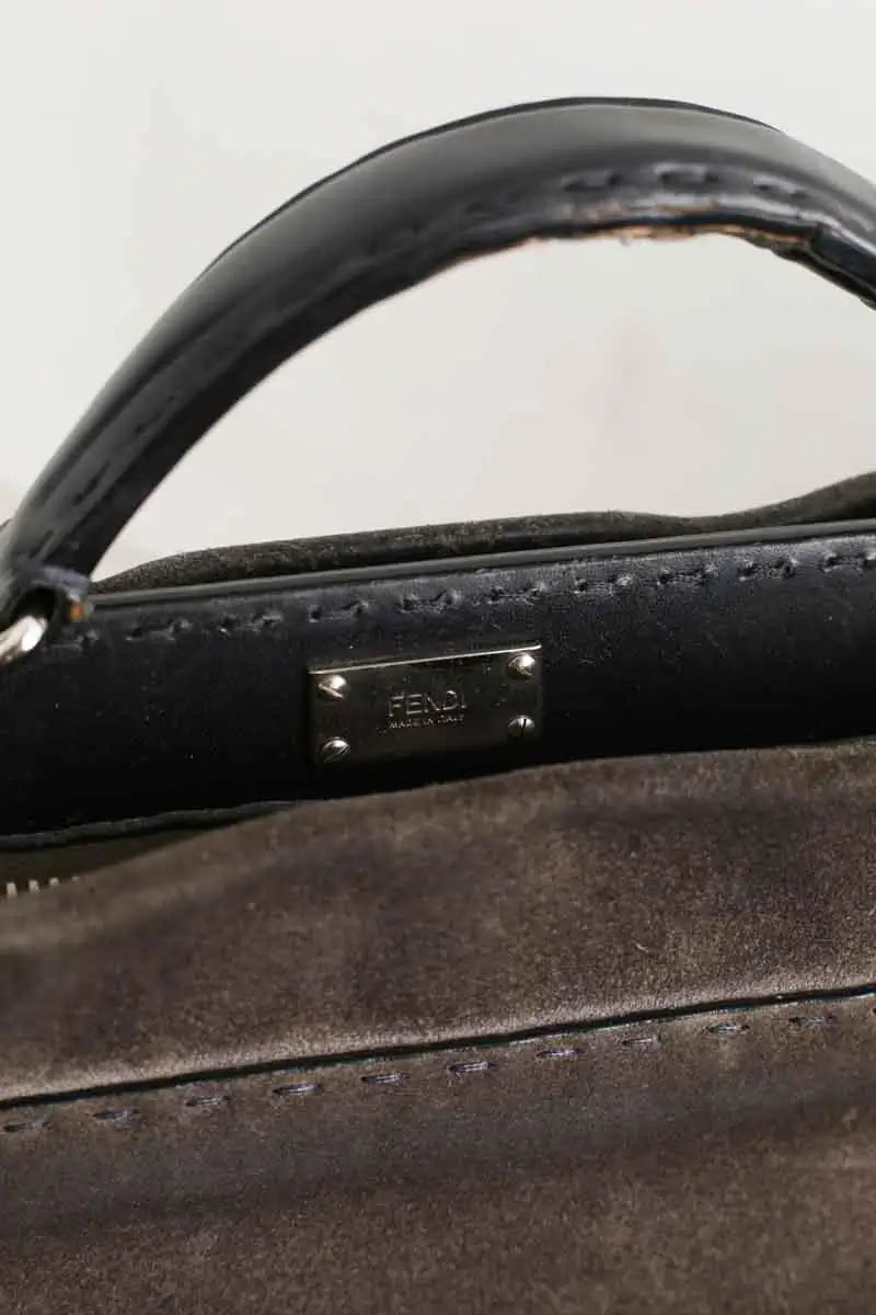Cartable Fendi Peekaboo Marron en Cuir