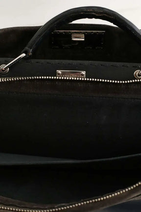 Cartable Fendi Peekaboo Marron en Cuir