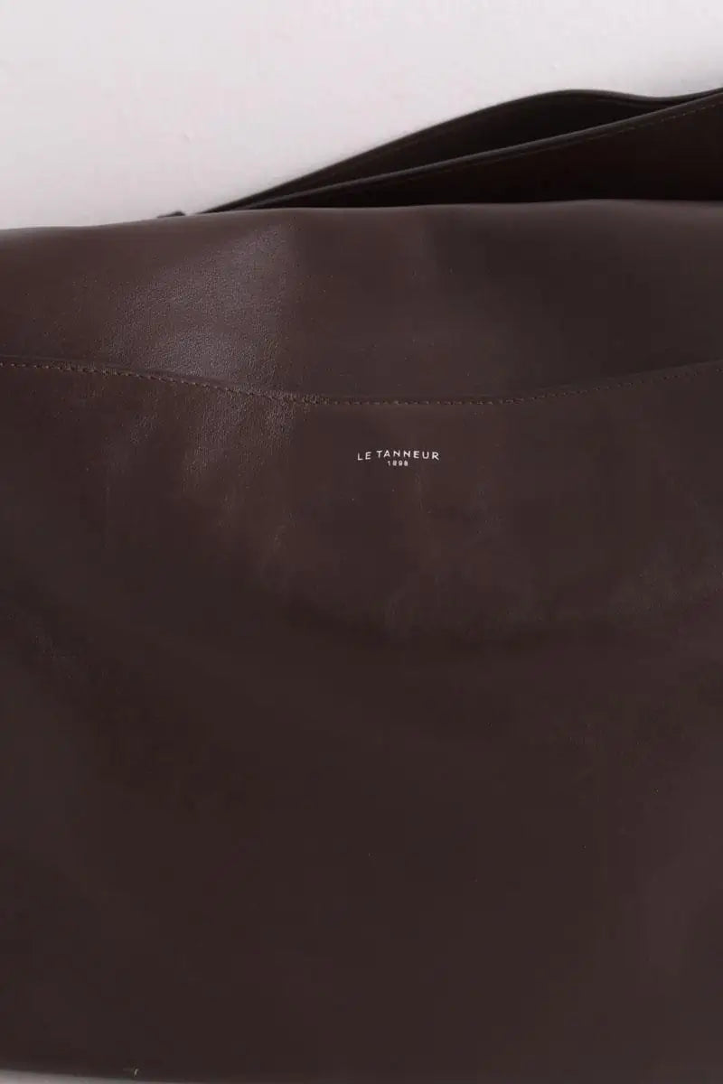 Cartable Le Tanneur Le Grand Jean Marron en Cuir