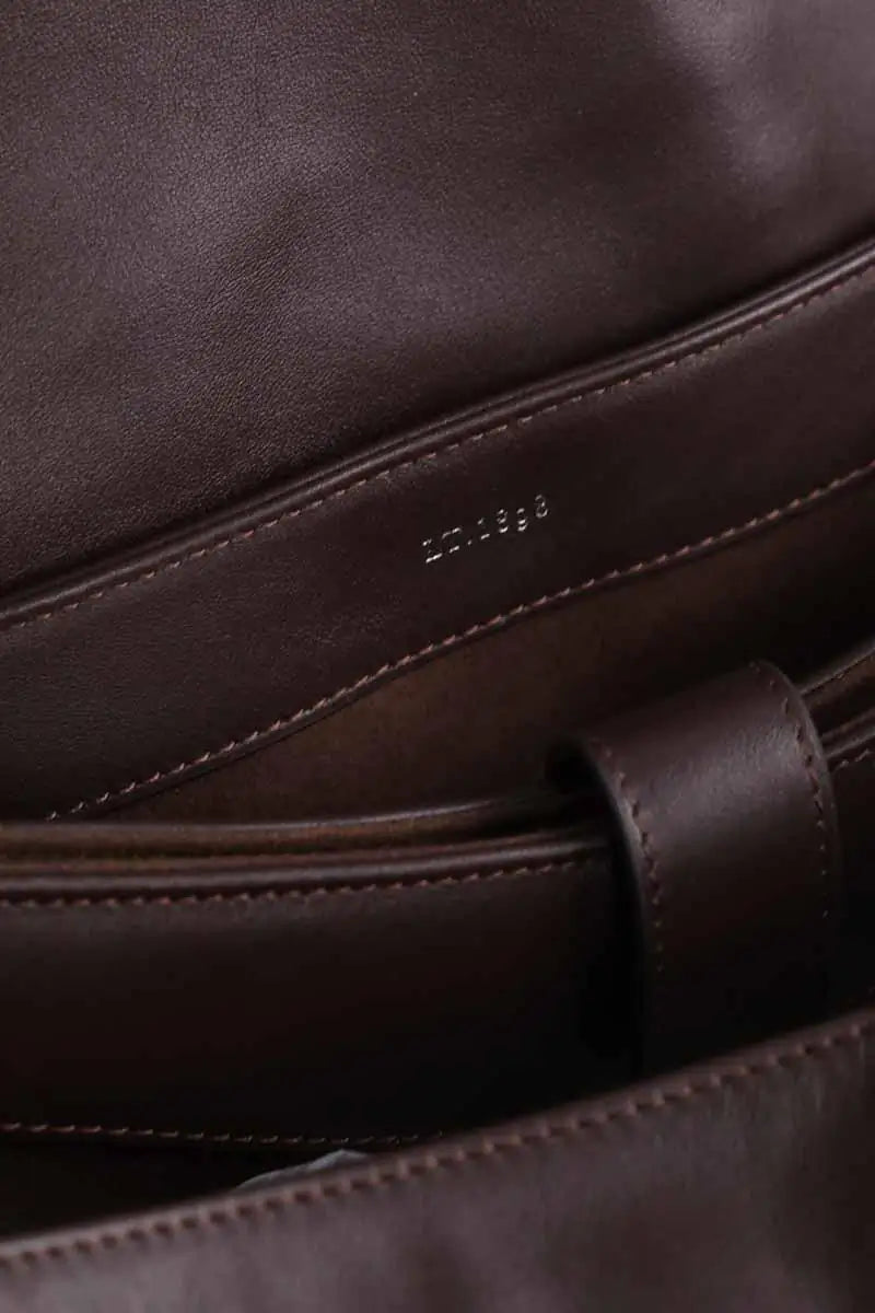 Cartable Le Tanneur Le Grand Jean Marron en Cuir