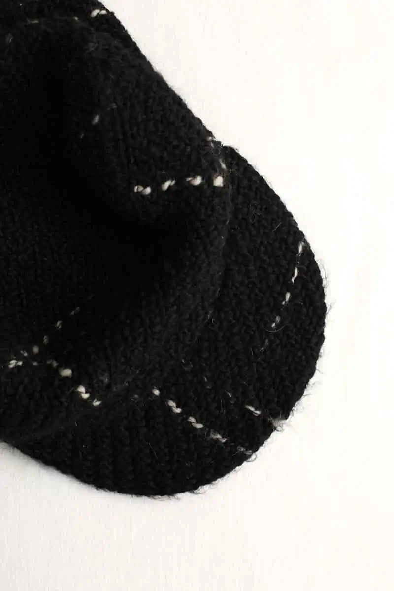 Casquette Anine Bing Noir en Laine