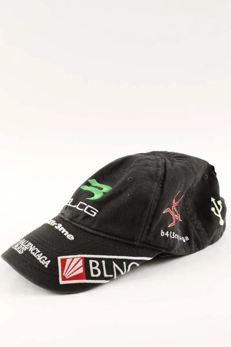 Casquette Balenciaga Noir en Coton