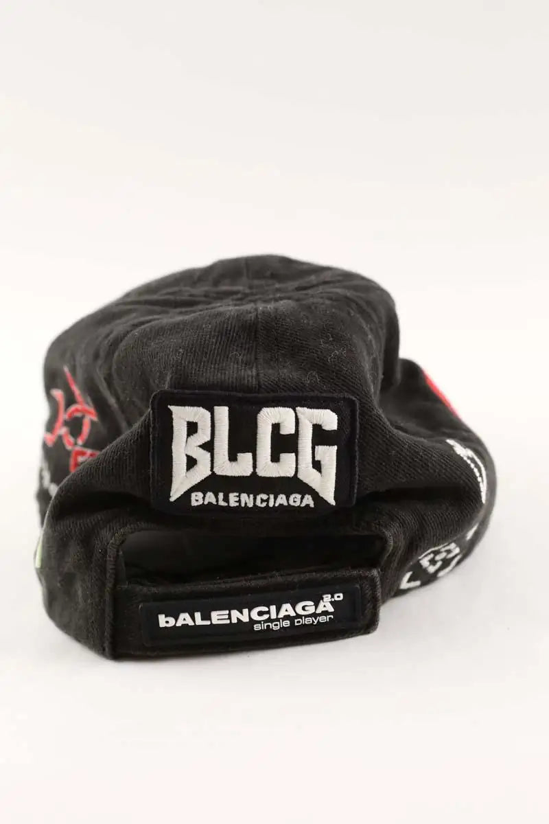 Casquette Balenciaga Noir en Coton