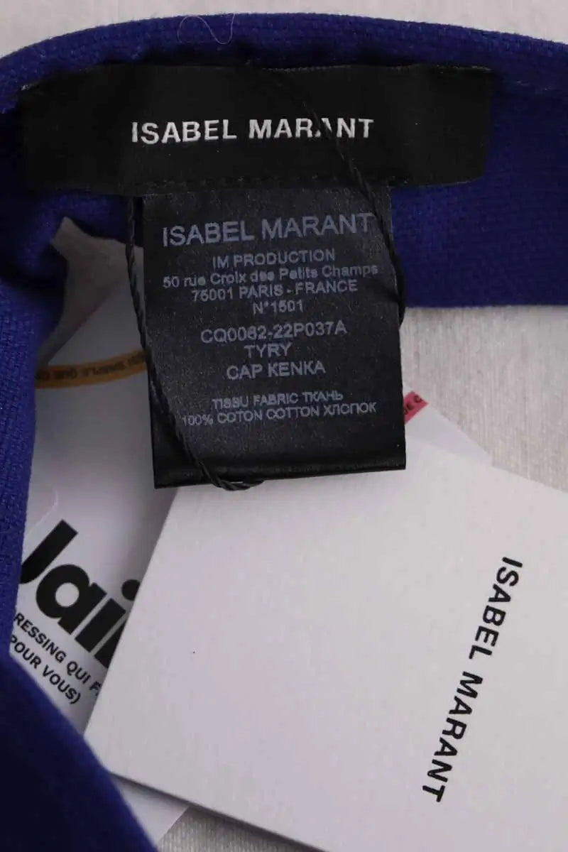 Casquette Isabel Marant Bleu en Tissu