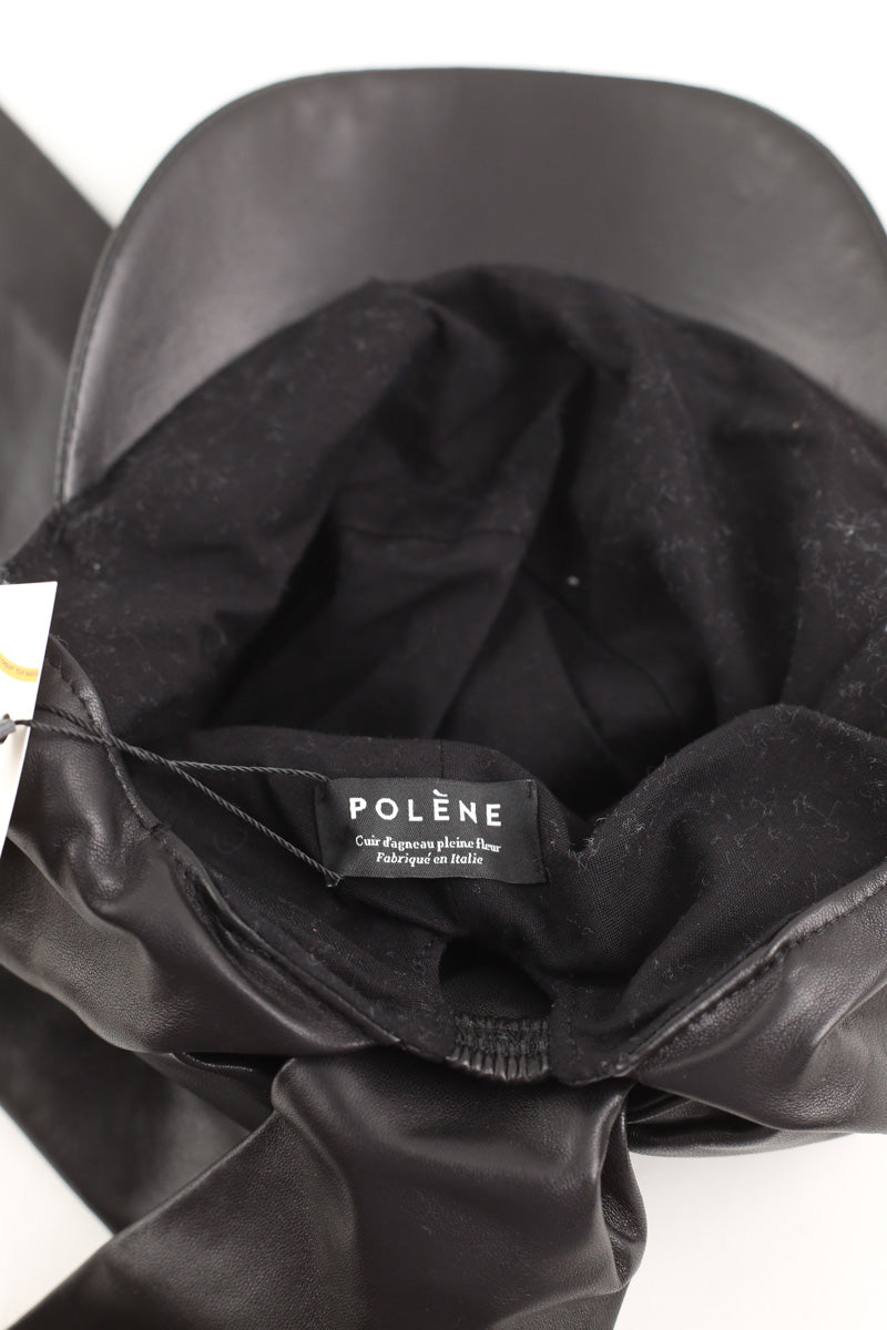Casquette Polène Noir en Cuir