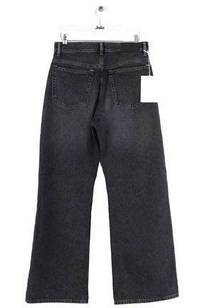 Jean droit Acne Studios Anthracite en Coton