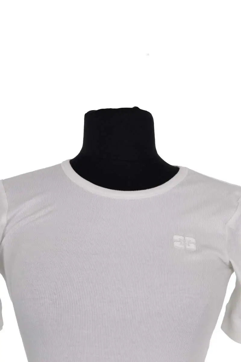 T-shirt Ganni Blanc en Coton