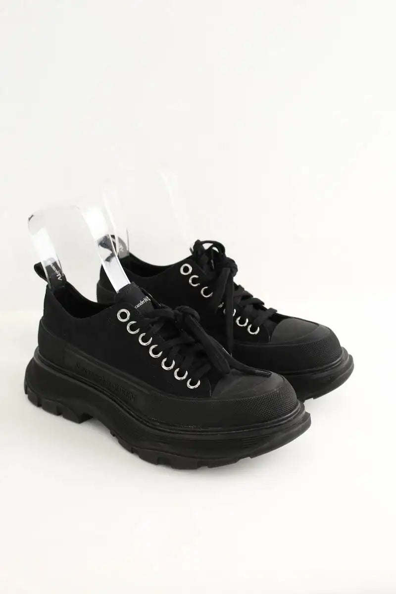 Baskets Alexander McQueen Noir en Tissu
