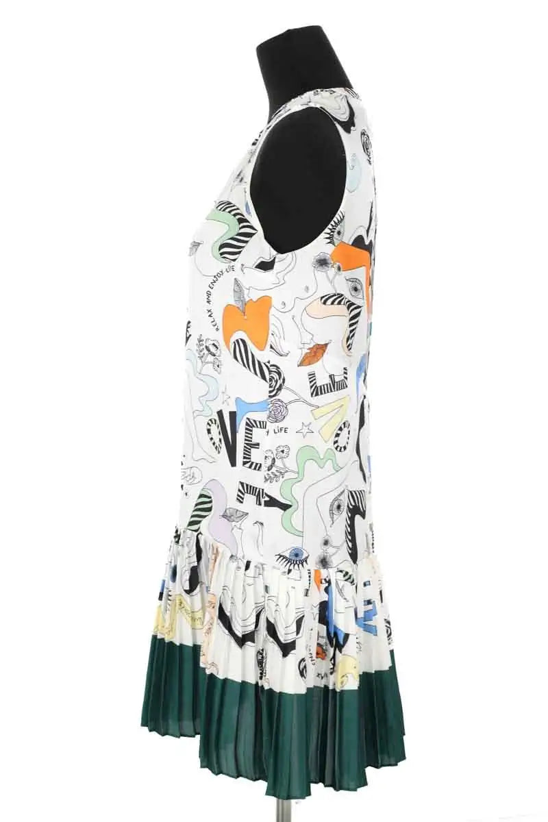Robe Sandro  Blanc en Polyester