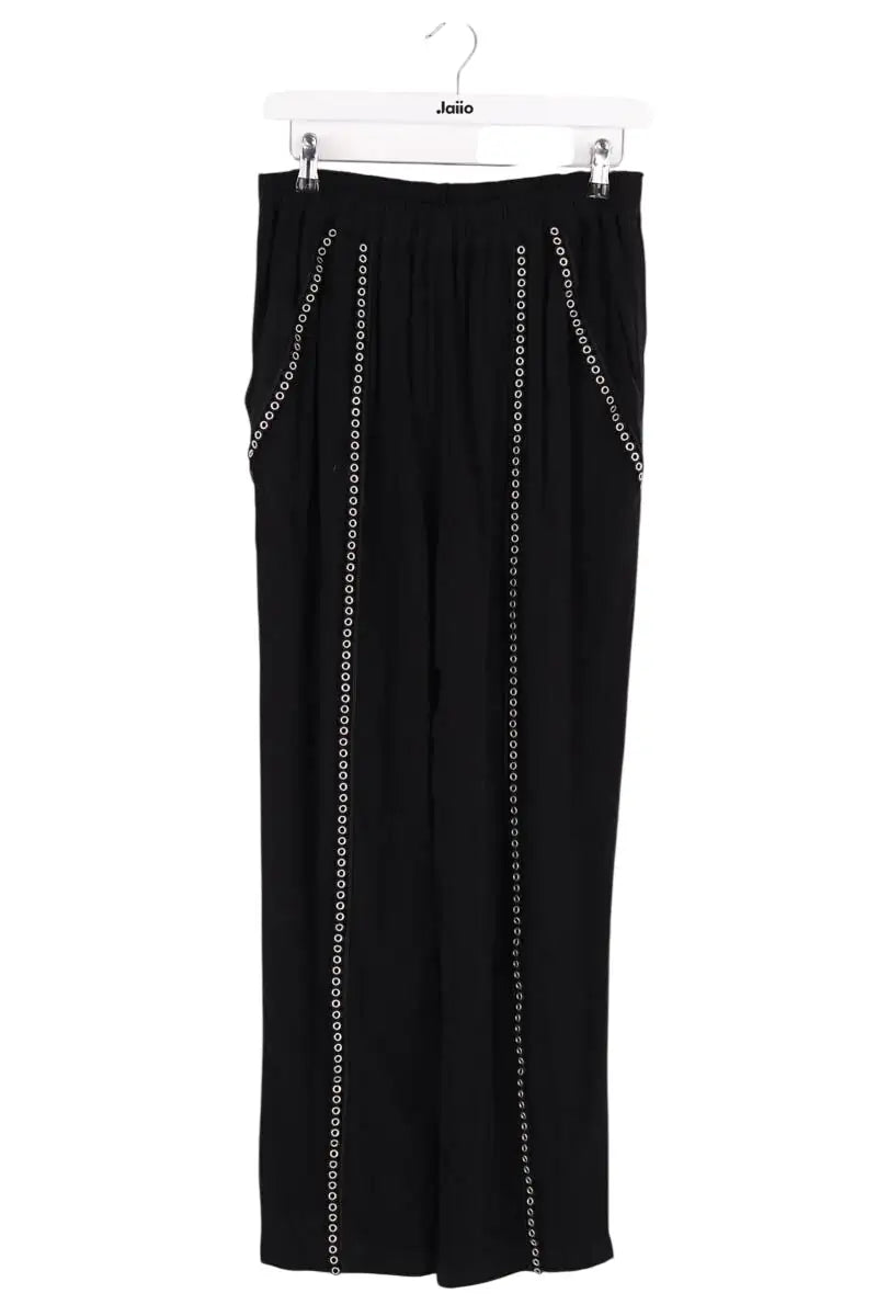 Pantalon droit Iro Noir en Viscose, taille S - Seconde Main